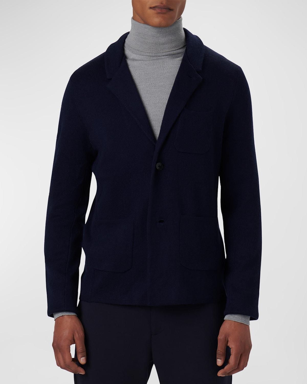 Mens Sweater Knit Blazer Product Image