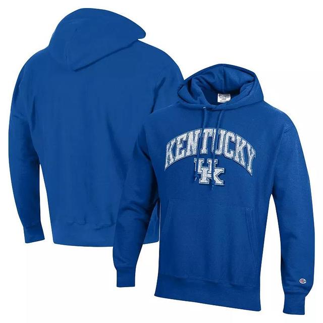 Mens Champion Royal Kentucky Wildcats Vault Late Night Reverse Weave Pullover Hoodie Product Image