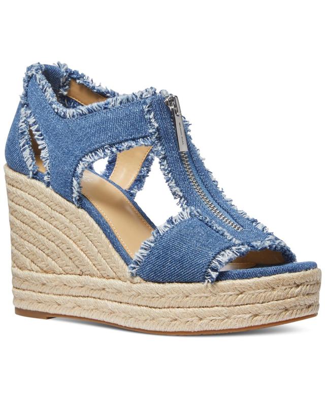 Womens Berkley 100MM Leather Espadrille Wedge Sandals Product Image