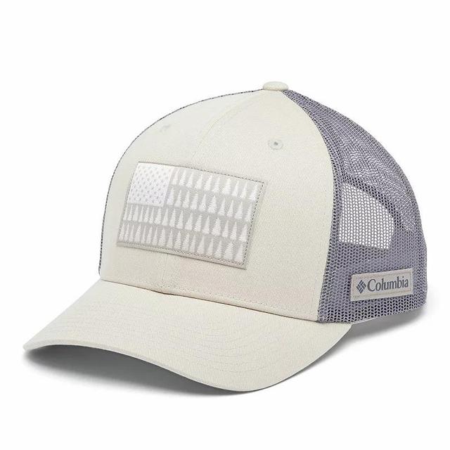 Mens Columbia Tree American Flag Mesh Snapback Cap Product Image