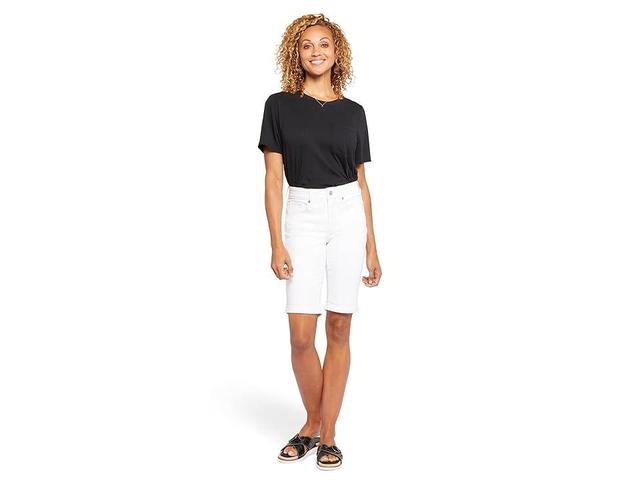 NYDJ Briella Shorts Roll Cuff in Optic (Optic ) Women's Shorts Product Image