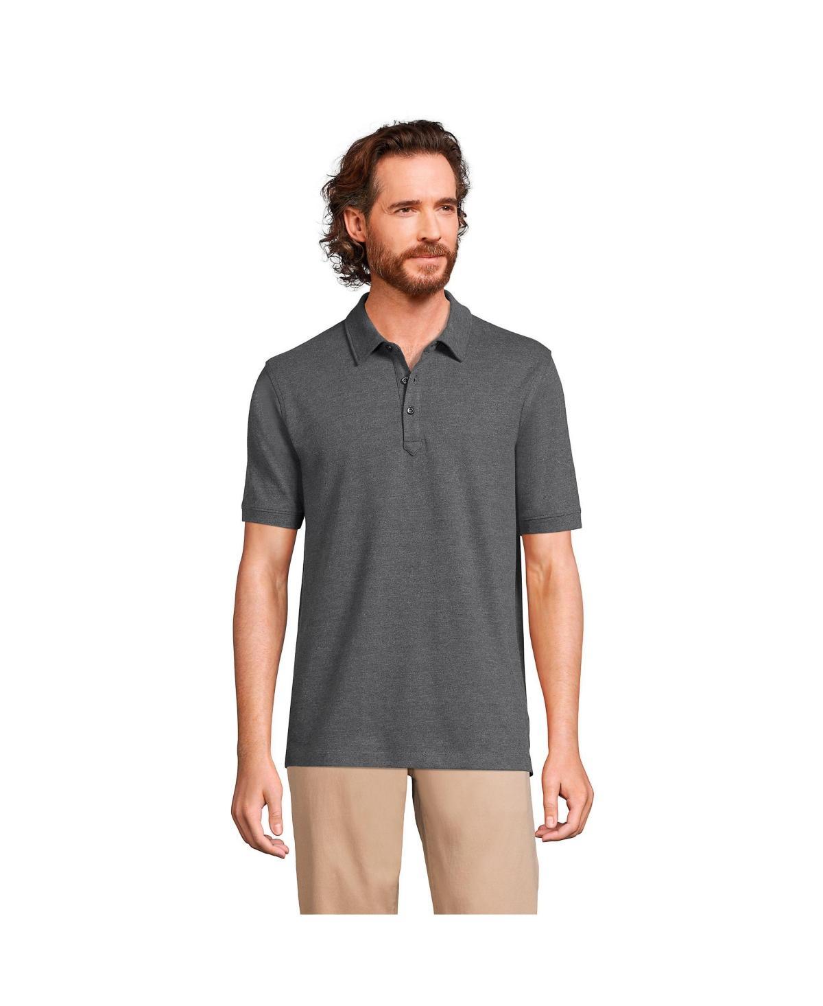 Mens Lands End CoolMax Mesh Polo White Product Image