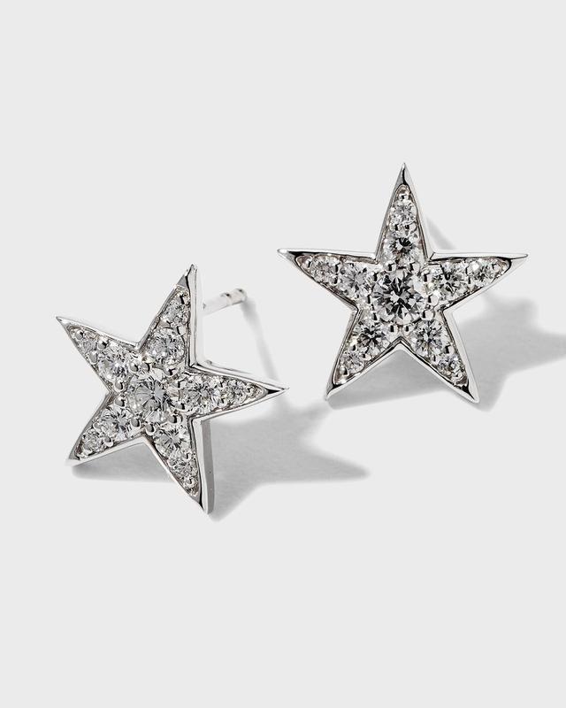 Roberto Coin Diamond Star Stud Earrings Product Image