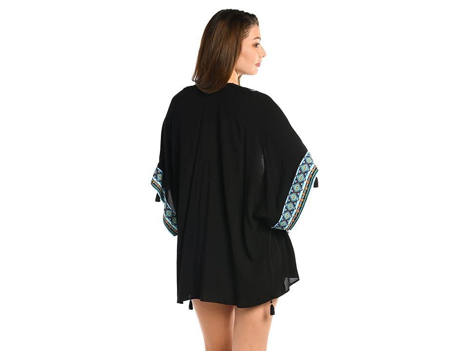 La Blanca Running Wild Open Front Kimono Women's Swimwear Product Image