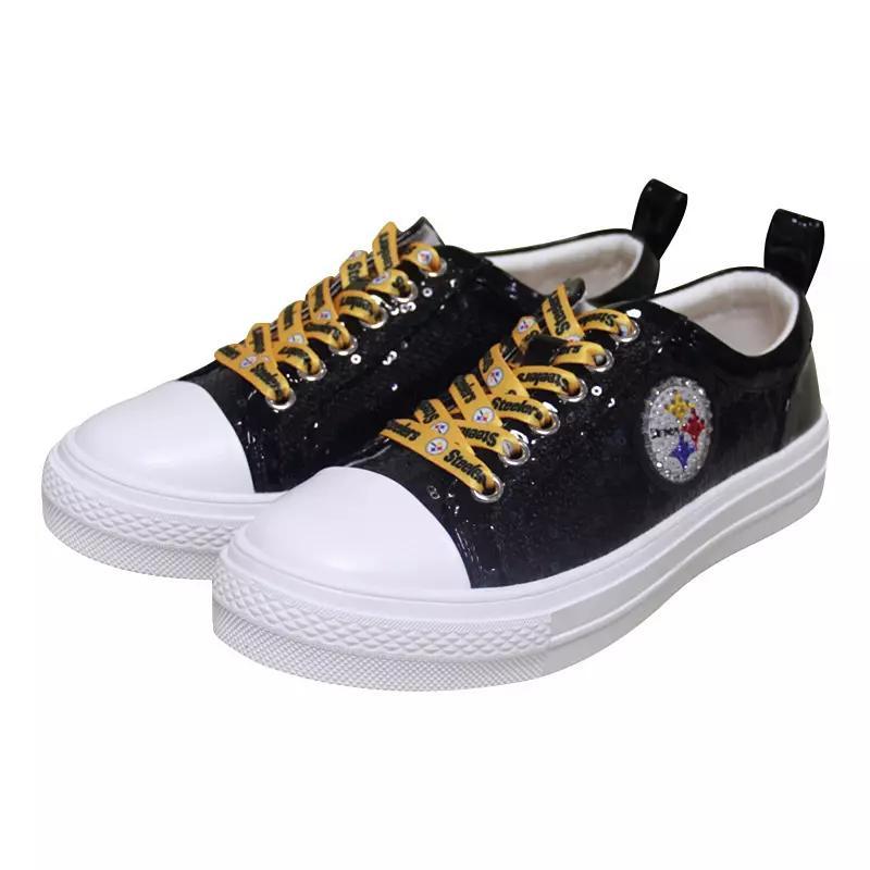 Womens Cuce Pittsburgh Steelers Team Sequin Sneakers Product Image