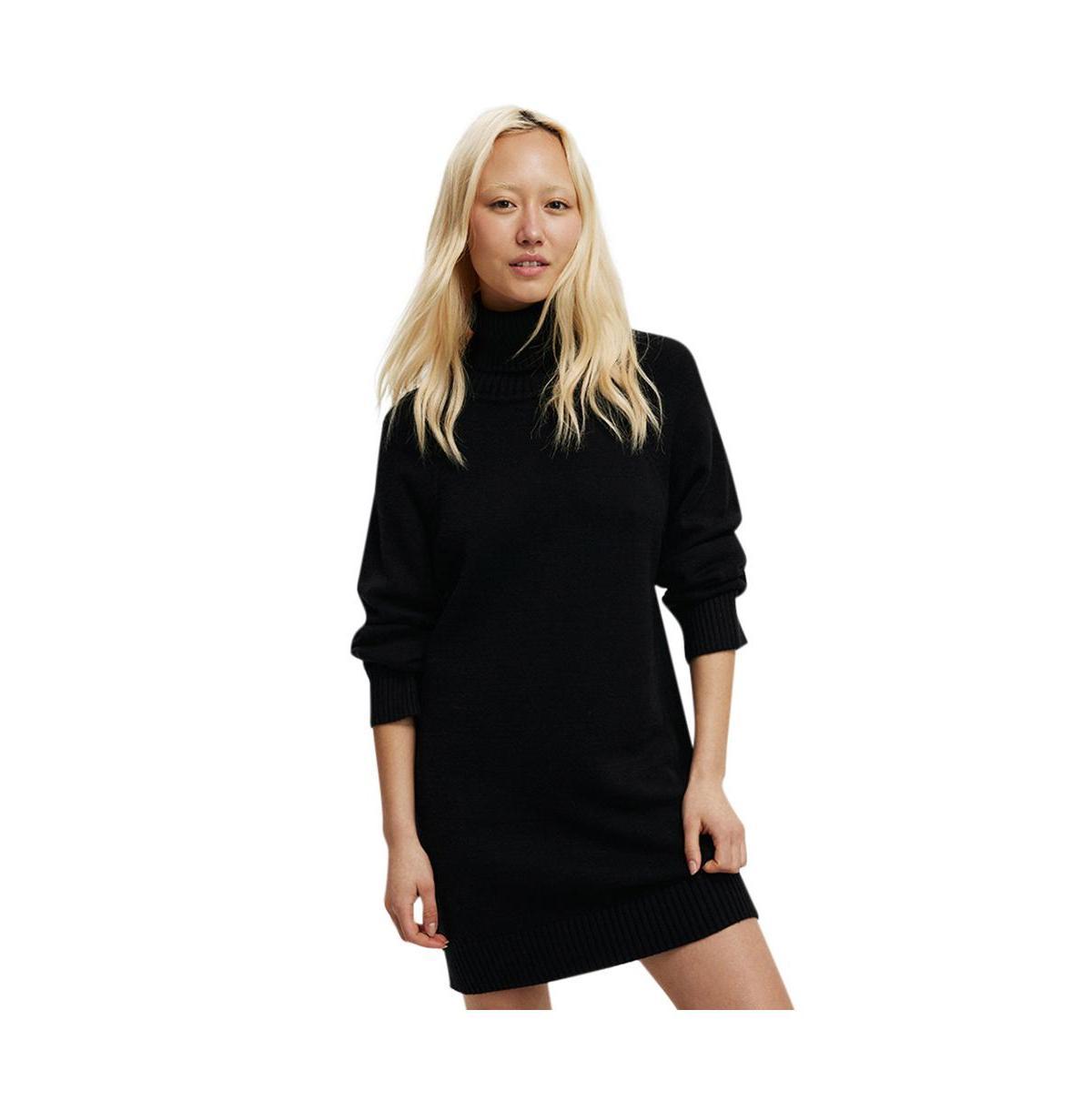 Cotton On Womens Lux Roll Neck Knit Mini Dress Product Image