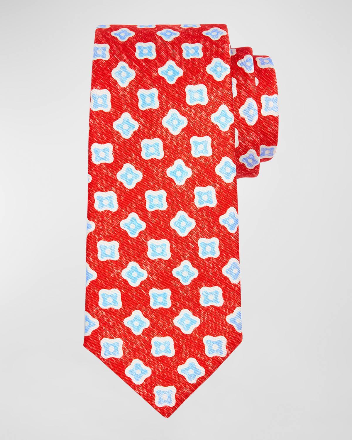 Men's Silk Abstract-Print Tie Product Image