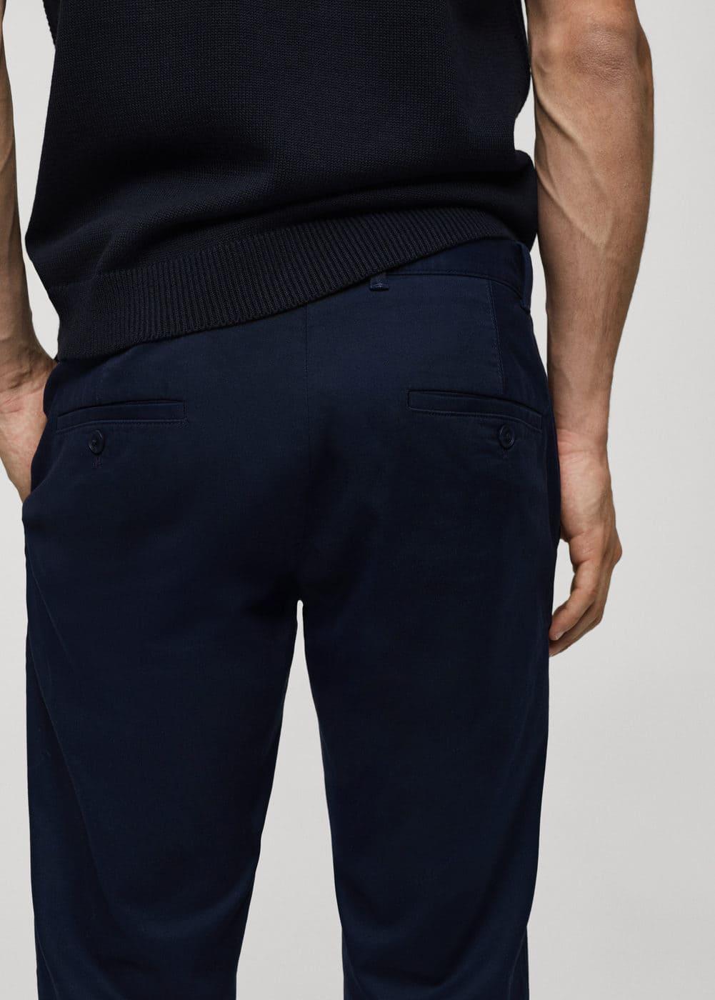 MANGO MAN - Slim fit serge chino trousers navyMen Product Image