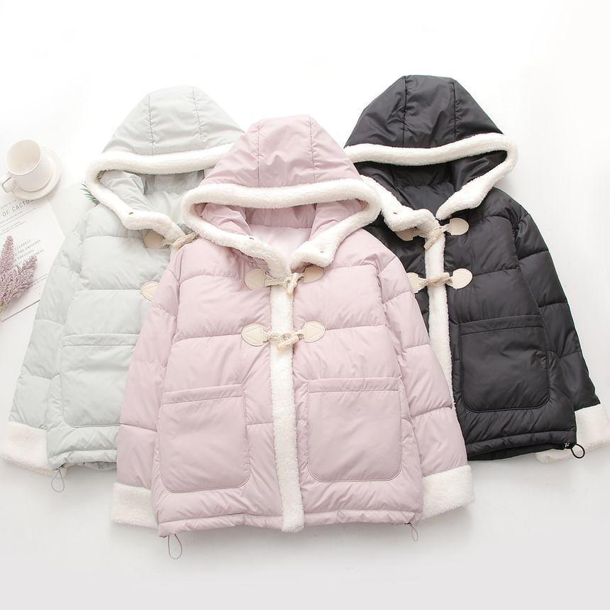 Hooded Toggle Puffer Jacket Product Image