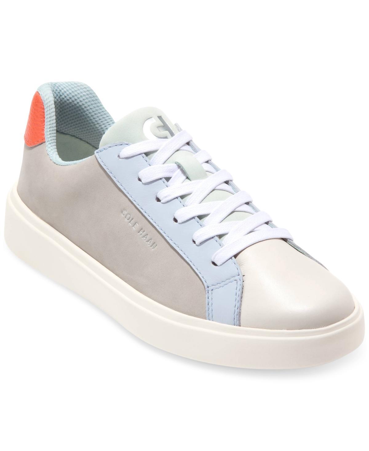 Cole Haan Womens Grand Crosscourt Daily Lace-Up Low-Top Sneakers - White Product Image