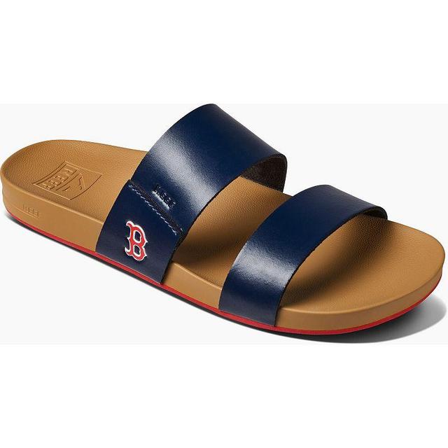 Womens REEF Boston Red Sox Cushion Vista Sandals Blue Product Image