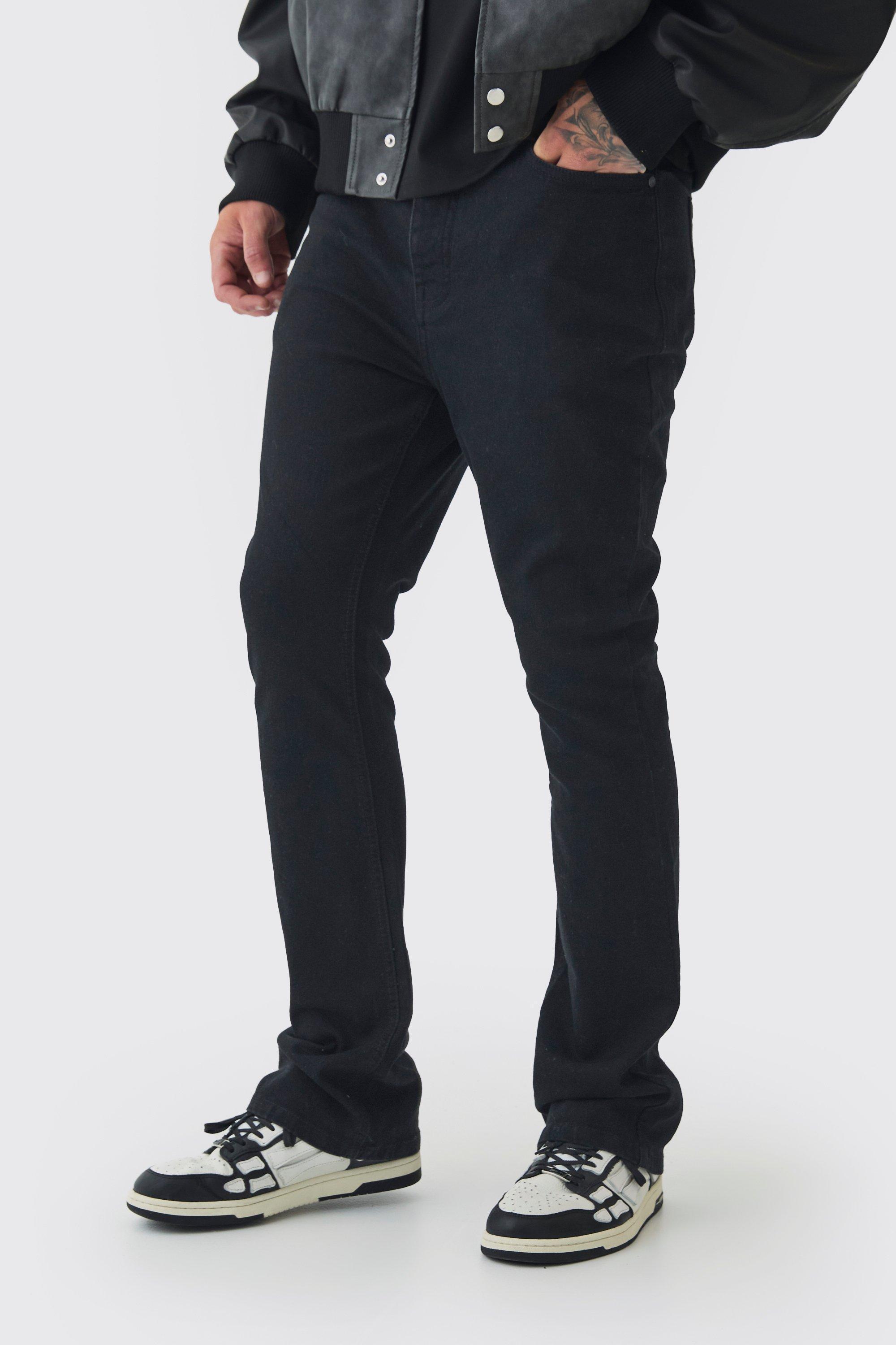 Tall Stretch Denim Flared Jeans | boohooMAN USA Product Image