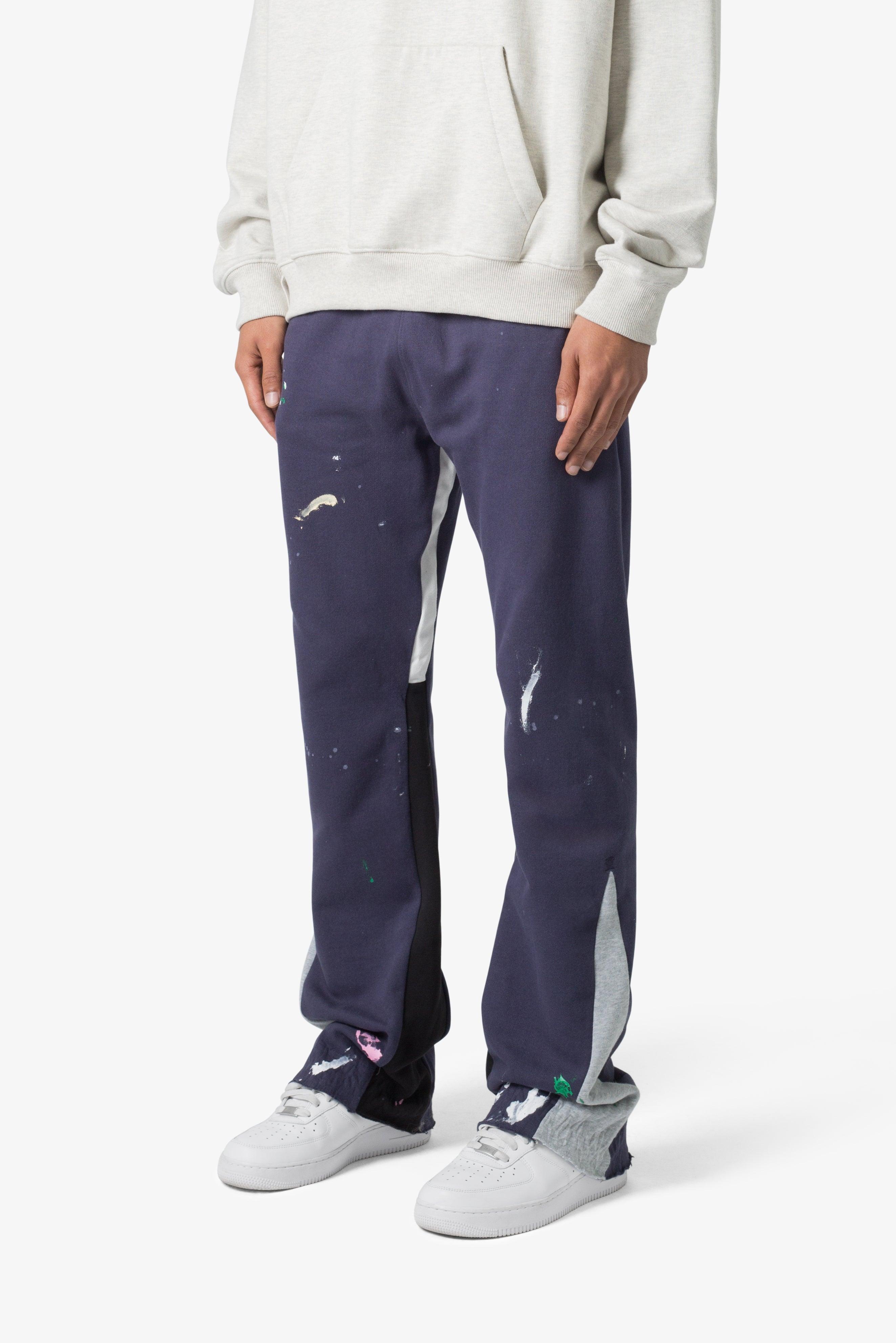 Contrast Bootcut Sweatpants - Vintage Navy Product Image