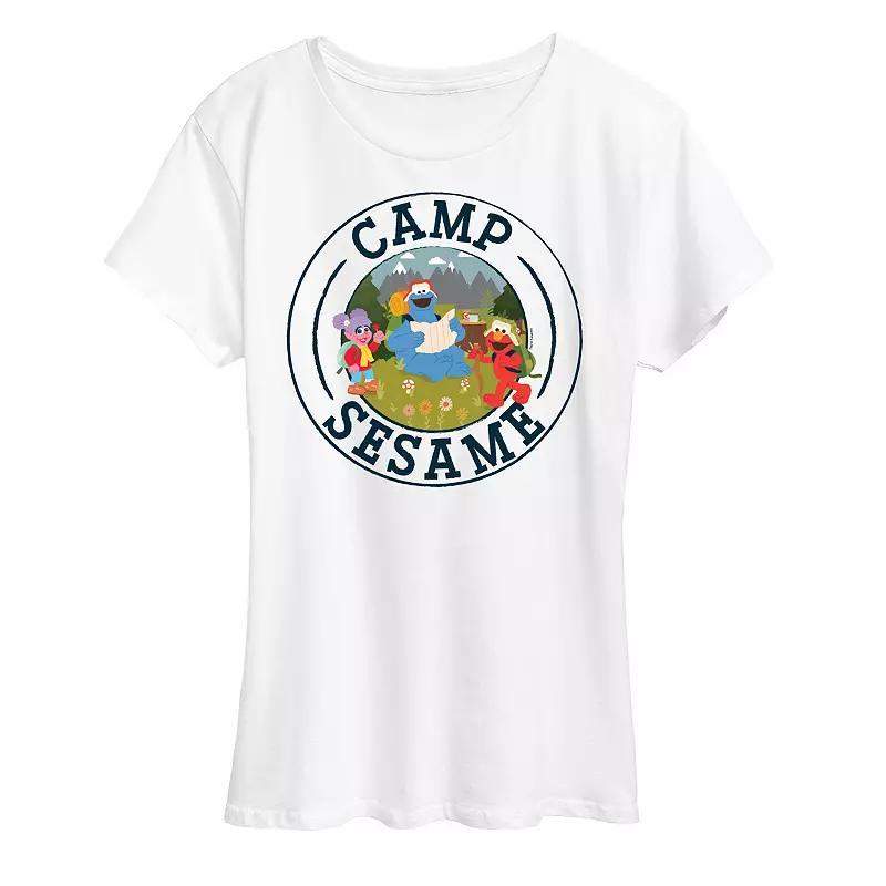 Womens Sesame Street Camp Sesame Graphic Tee Product Image