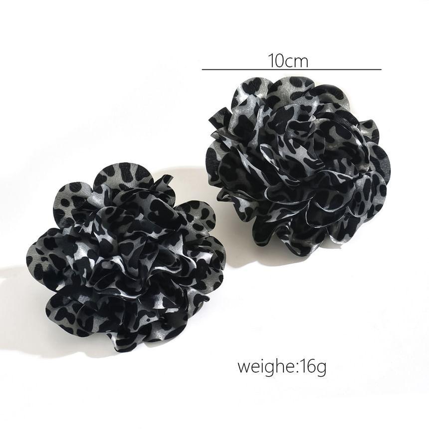 Leopard Flower Stud Earring Product Image