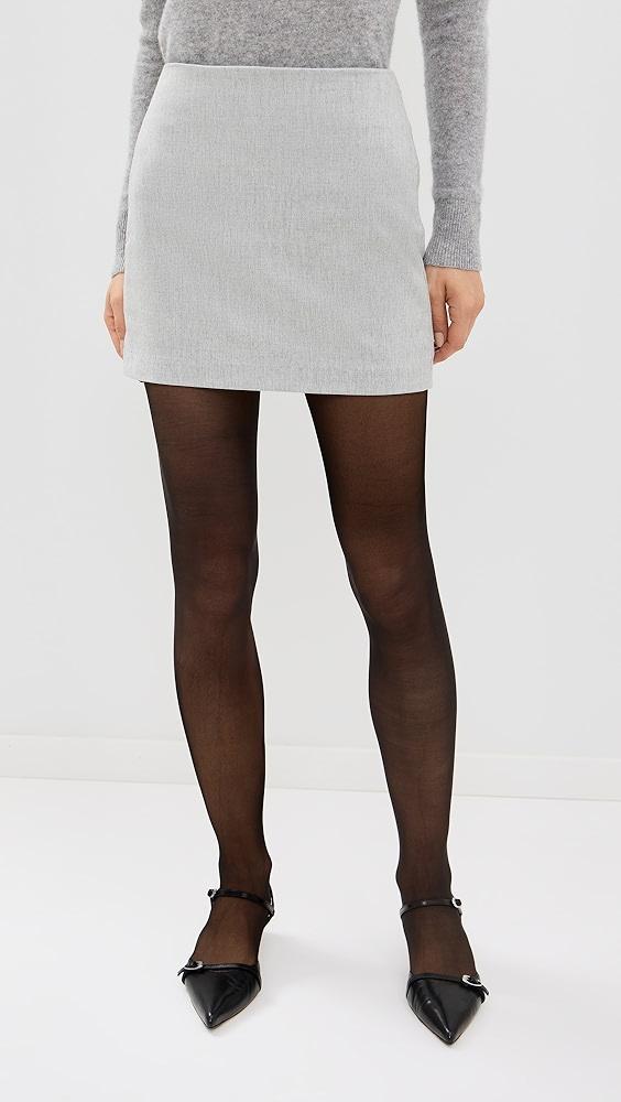 Enza Costa Wool Suiting Miniskirt | Shopbop Product Image