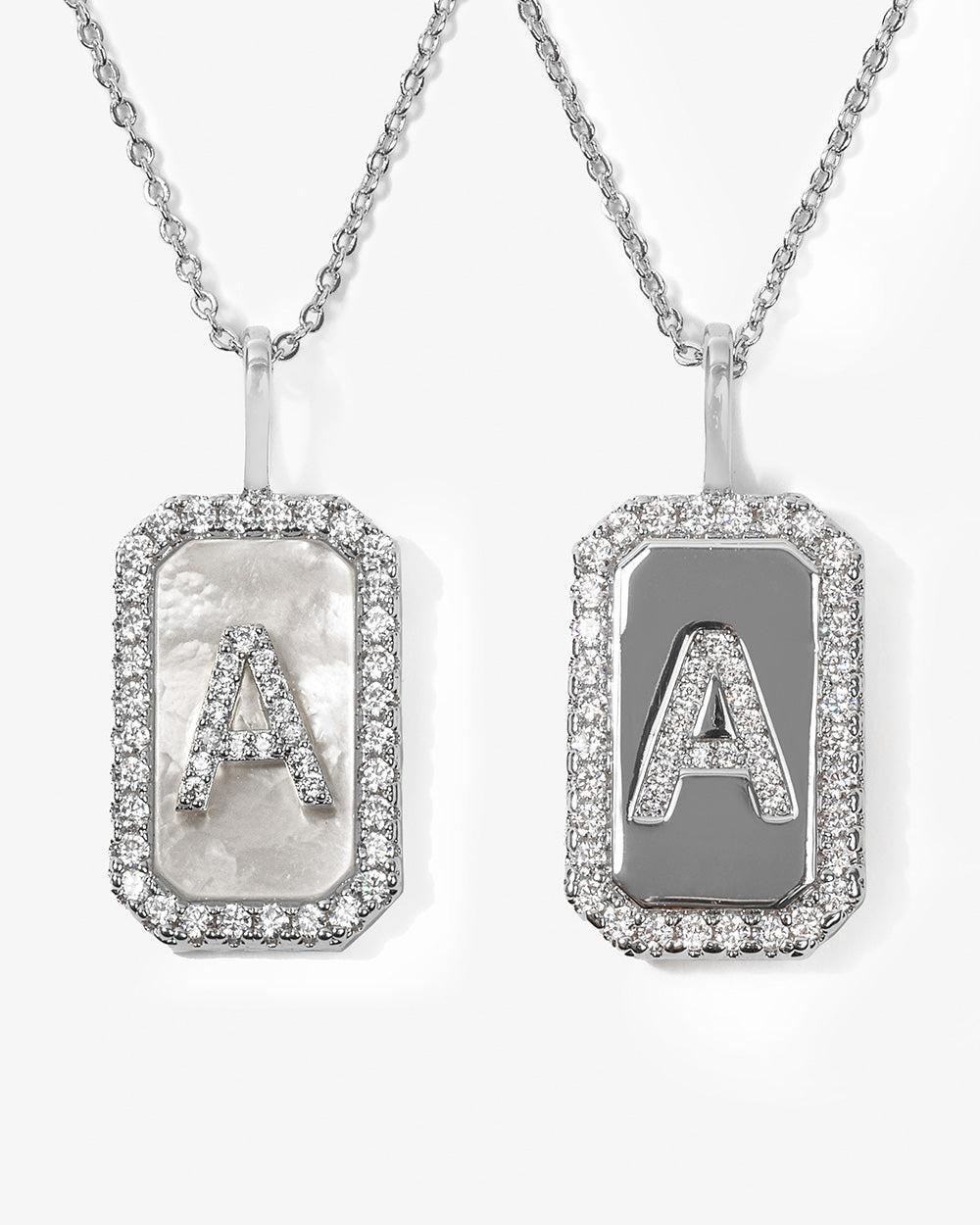 Love Letters Double Sided Necklace - Silver Product Image