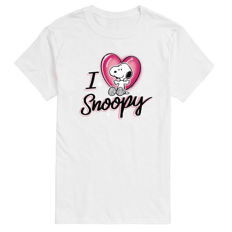 Mens Peanuts I Heart Snoopy Graphic Tee Product Image