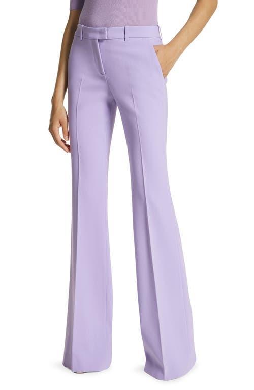 Michael Kors Haylee Stretch Virgin Wool Blend Flare Leg Pants Product Image