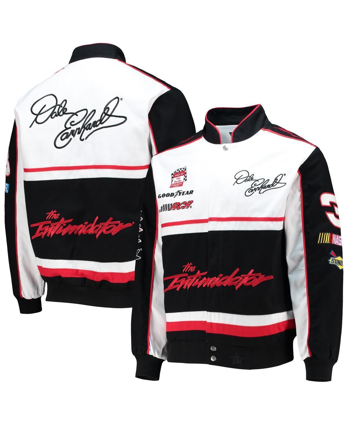 Mens Jh Design Black Dale Earnhardt Twill Uniform Full-Snap Jacket - Black Product Image