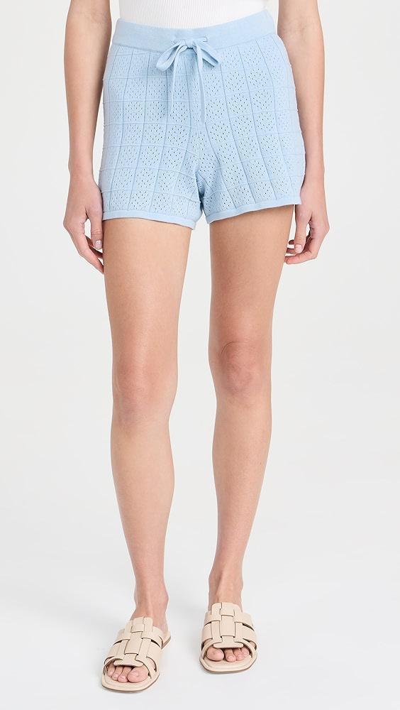 MONROW Crochet Knit Shorts | Shopbop Product Image