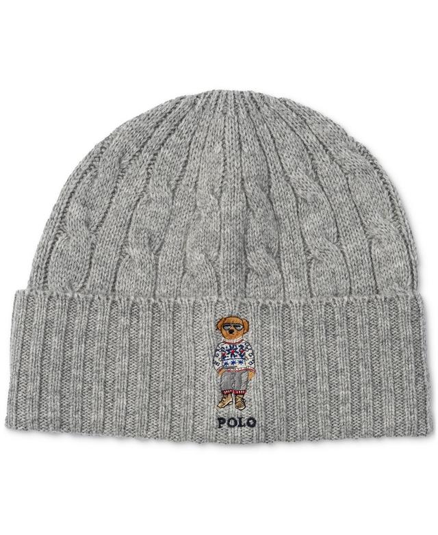 Polo Ralph Lauren Mens Holiday Bear Cable Beanie Product Image