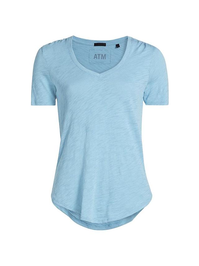 Womens Slub Jersey V-Neck Tee Product Image