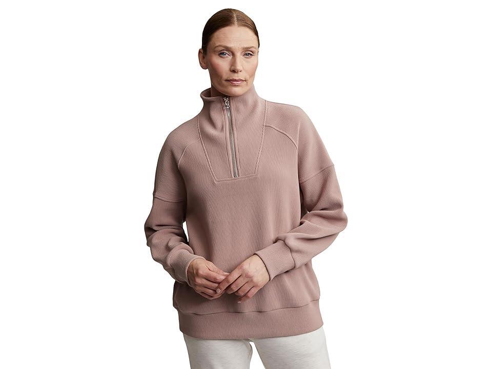 Varley Rhea 1/2 Zip Sweat (Antler) Women's Clothing Product Image