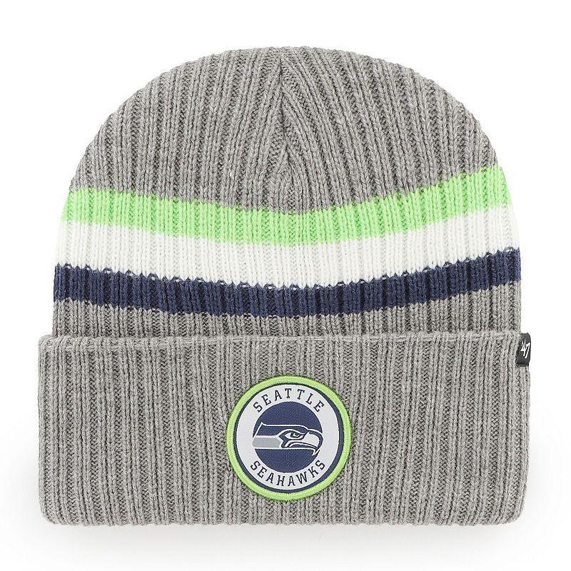 Mens 47 Gray Seattle Seahawks Highline Cuffed Knit Hat Product Image