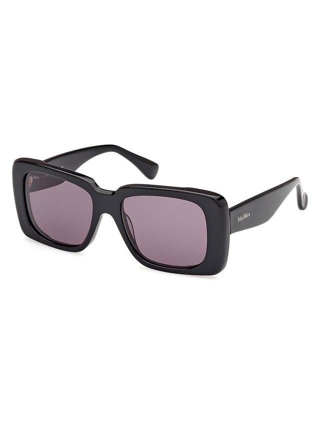 MaxMara Womens Glimpse3 53mm Rectangle Sunglasses Product Image