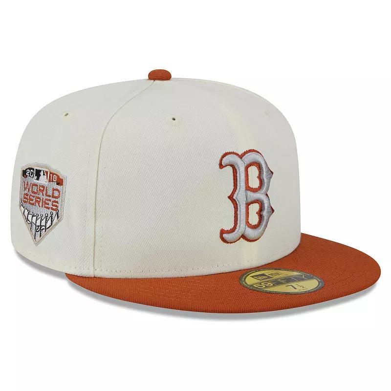 Mens New Era Cream Boston Red Sox 59FIFTY Fitted Hat - Cream Product Image