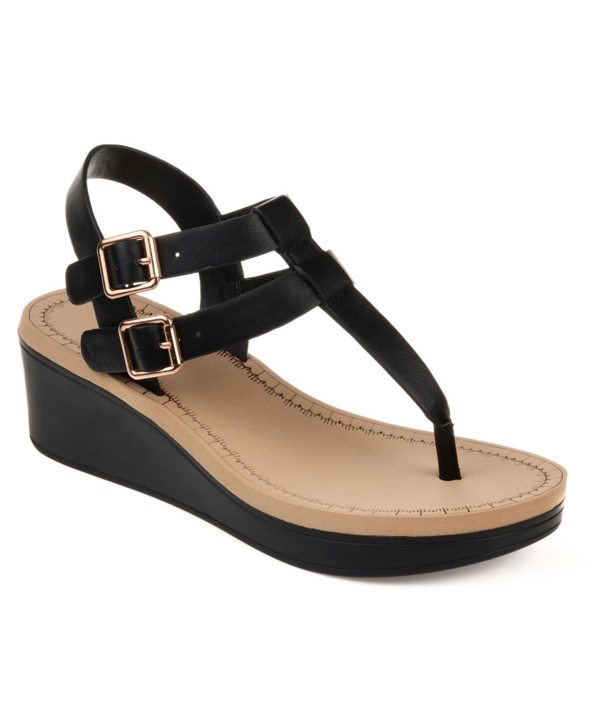 Journee Collection Bianca Womens Wedge Sandals Product Image