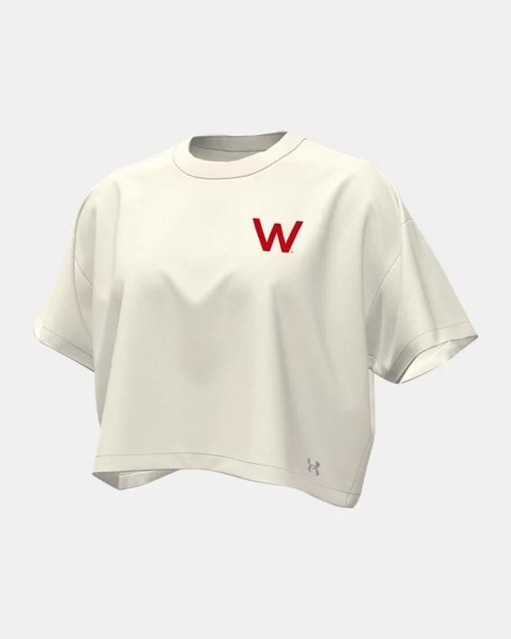 Womens UA Gameday Heavyweight Crop Boxy Collegiate T-Shirt Product Image