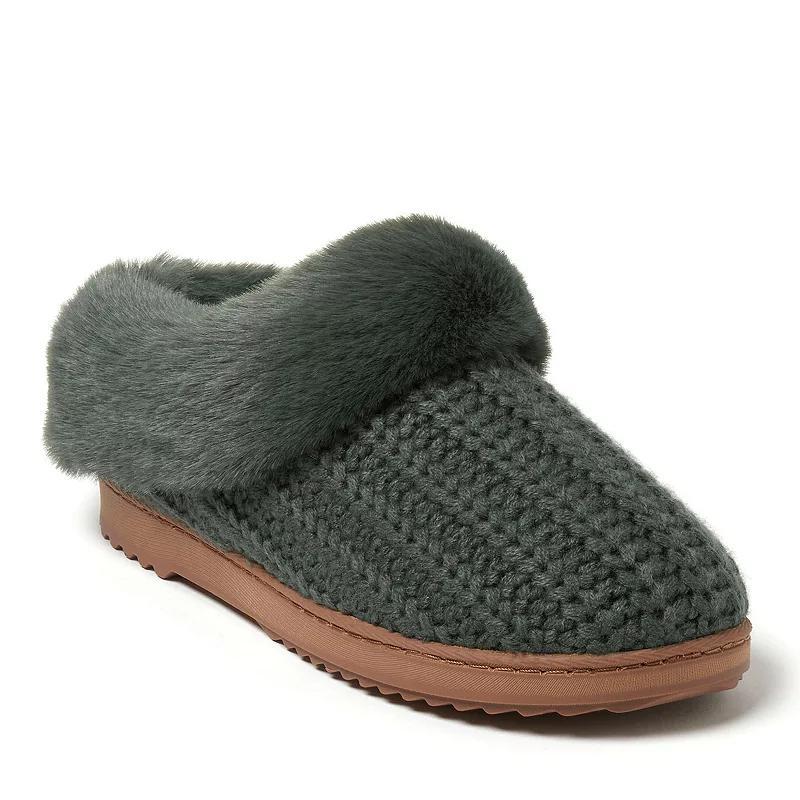 Dearfoams Hannah Festive Knit Womens Clog Slippers Product Image