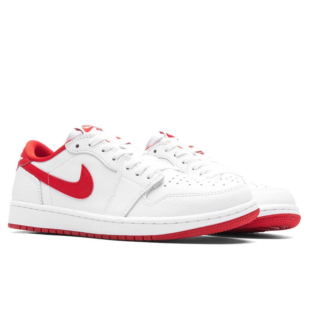 Air Jordan 1 Low OG 'University Red' - White/University Red/White Male Product Image