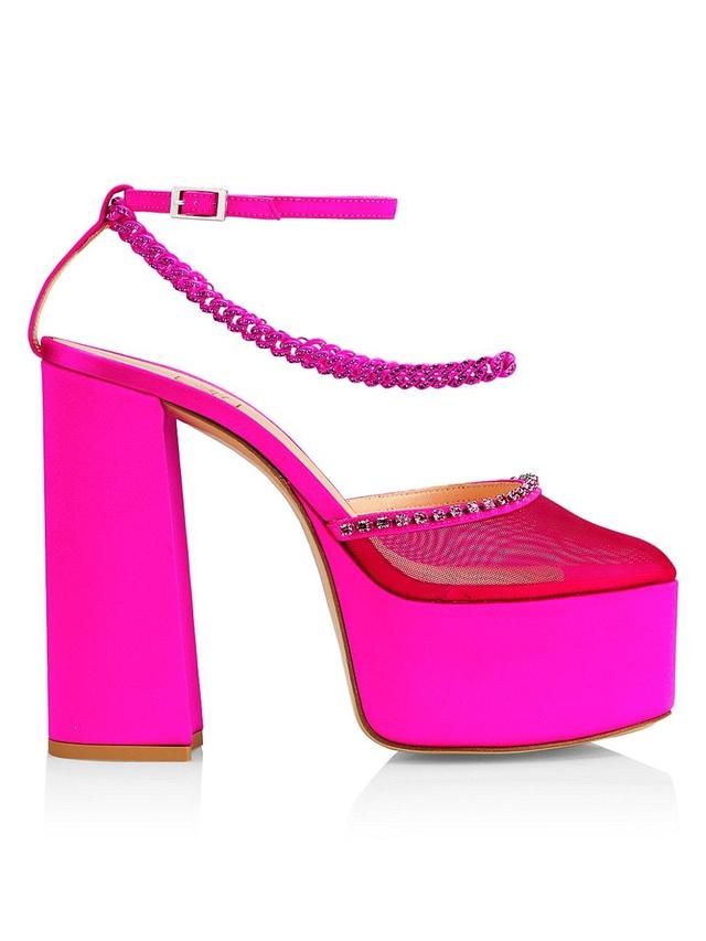 Womens Stellar Satin Platform Sandals Product Image