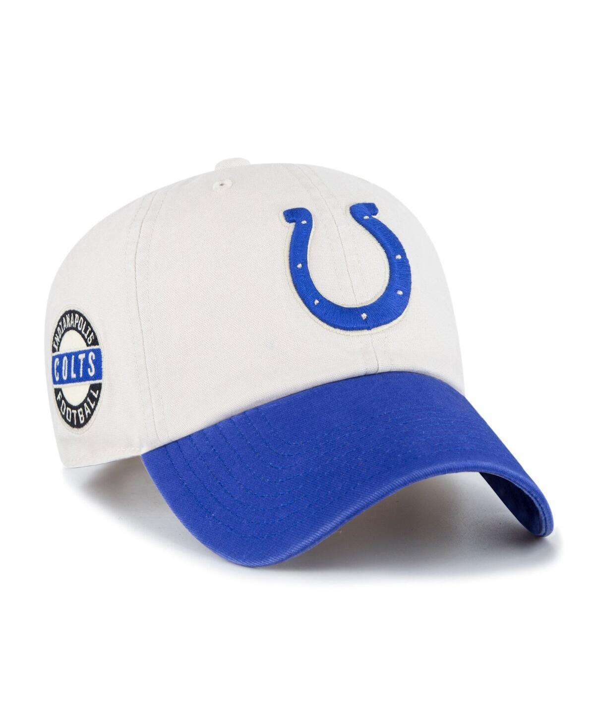 Mens 47 Cream Indianapolis Colts Sidestep Clean Up Adjustable Hat - Cream Product Image