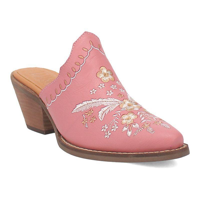 Dingo Wildflower Leather Floral Embroidered Western Mules Product Image