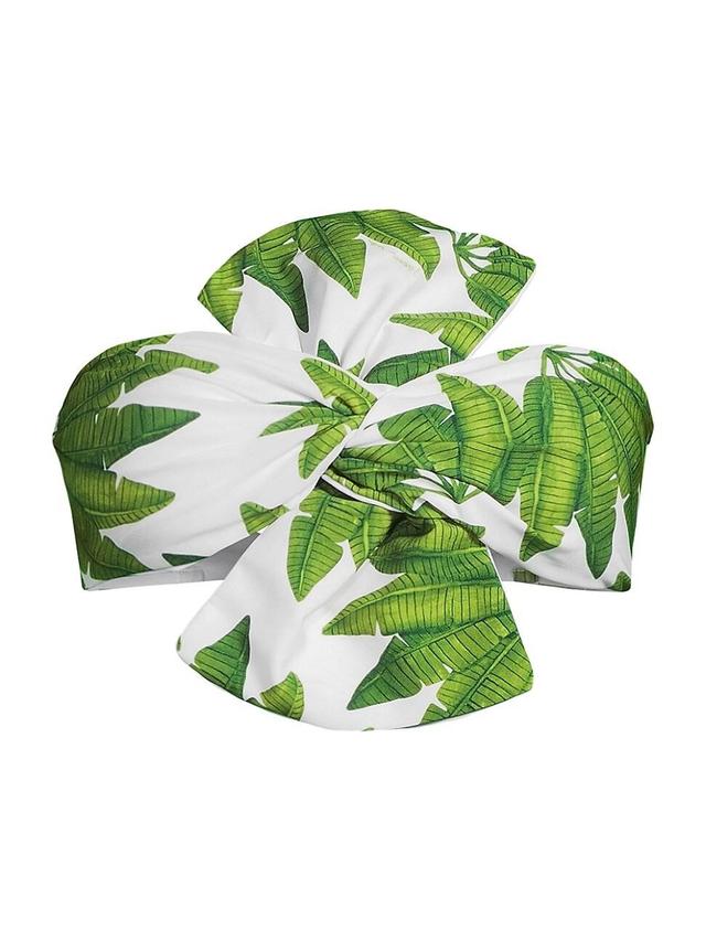 Womens Palm Fan Bandeau Bikini Top Product Image