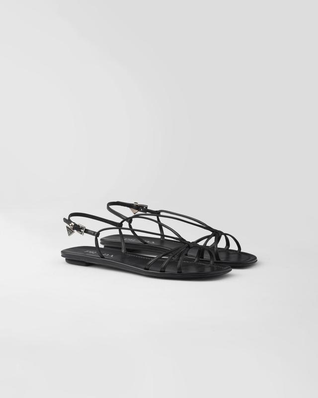 Flat leather sandals Product Image