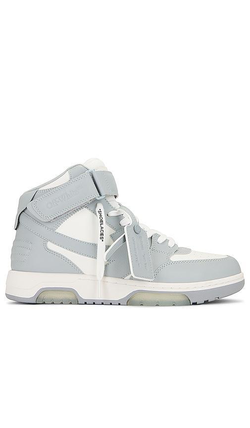 OFF-WHITE Out Of Office Mid Top Sneaker in White & Grey - Light Grey,White. Size 43 (also in ). Product Image