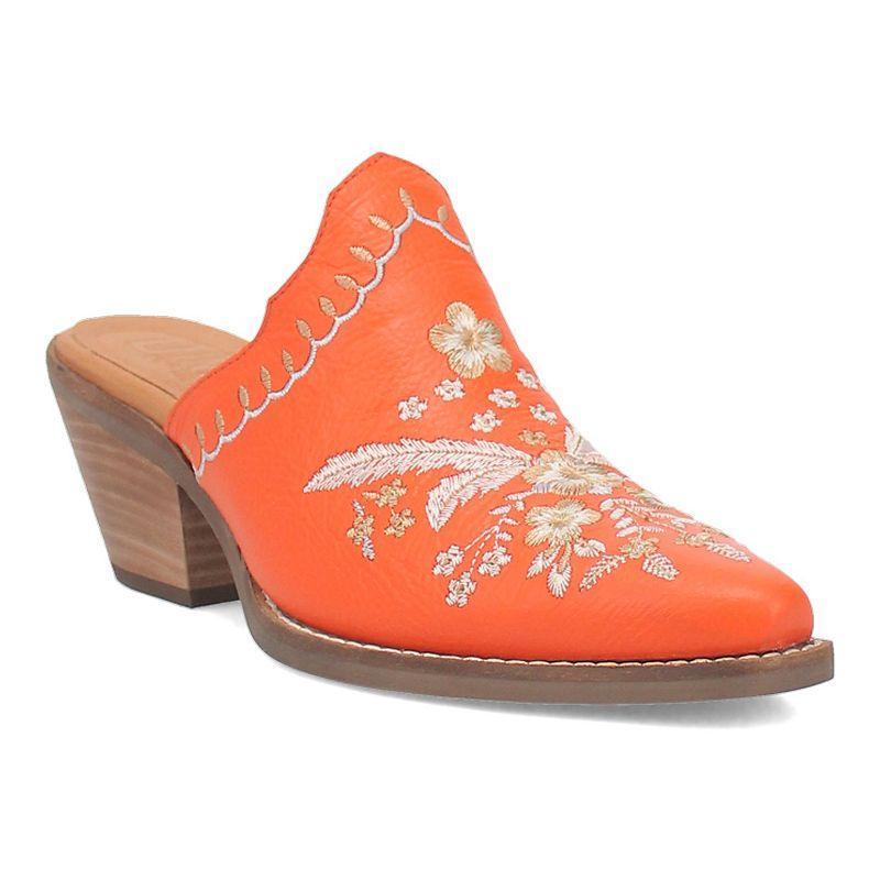 Dingo Wildflower Leather Floral Embroidered Western Mules Product Image