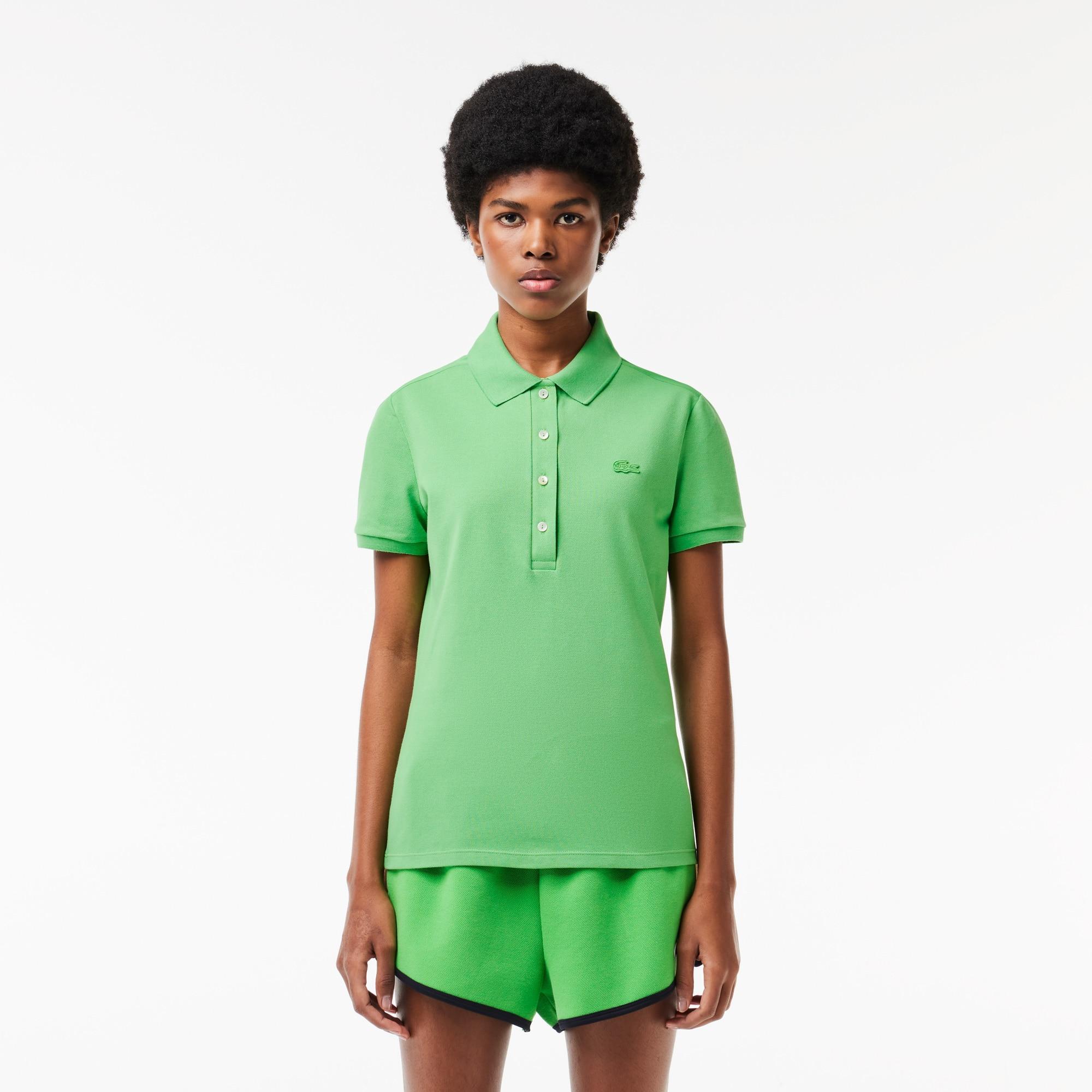 Women's L.12.D Slim Fit Stretch Mini Piqué Polo Product Image