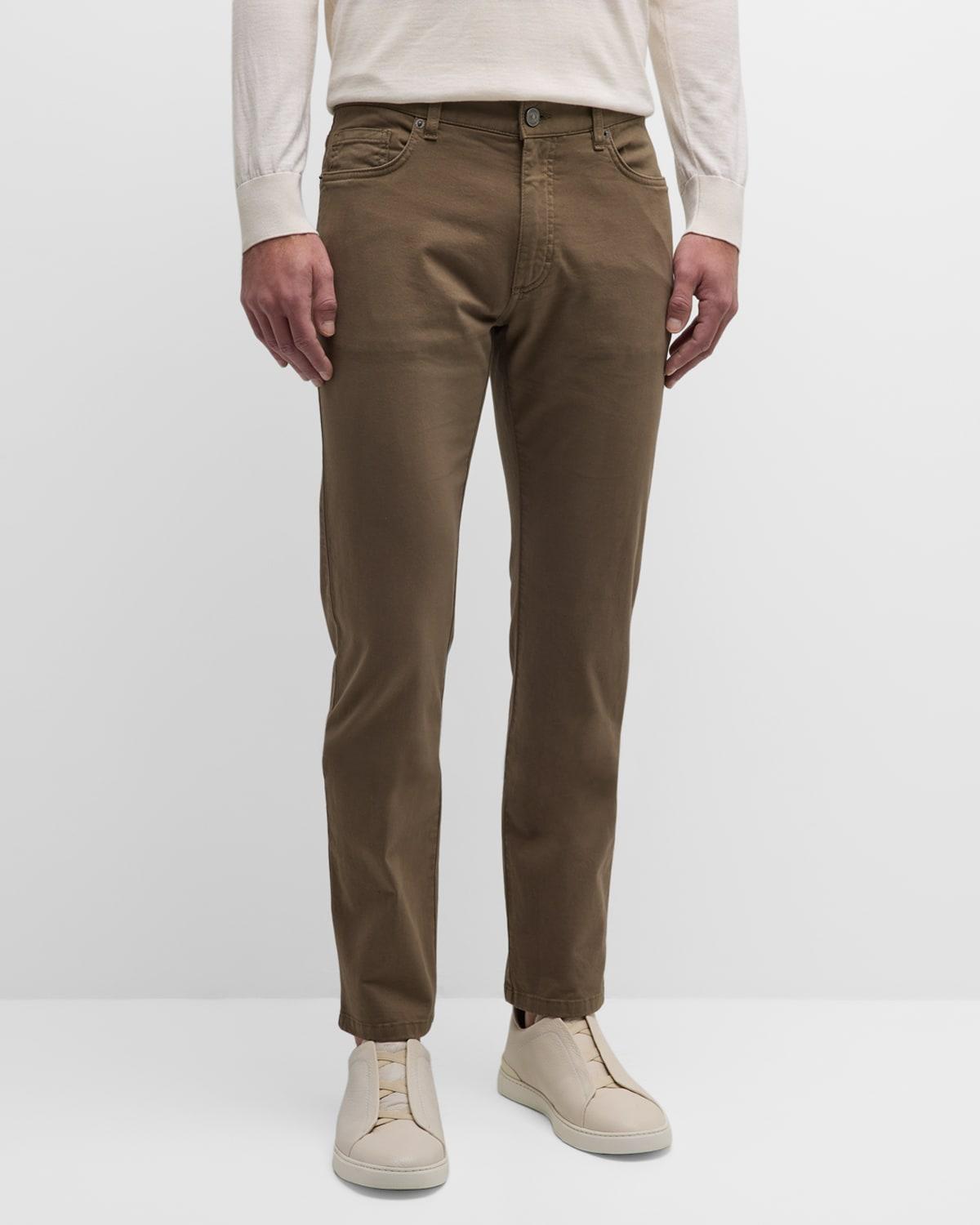 Mens Stretch Gabardine Slim 5-Pocket Pants Product Image