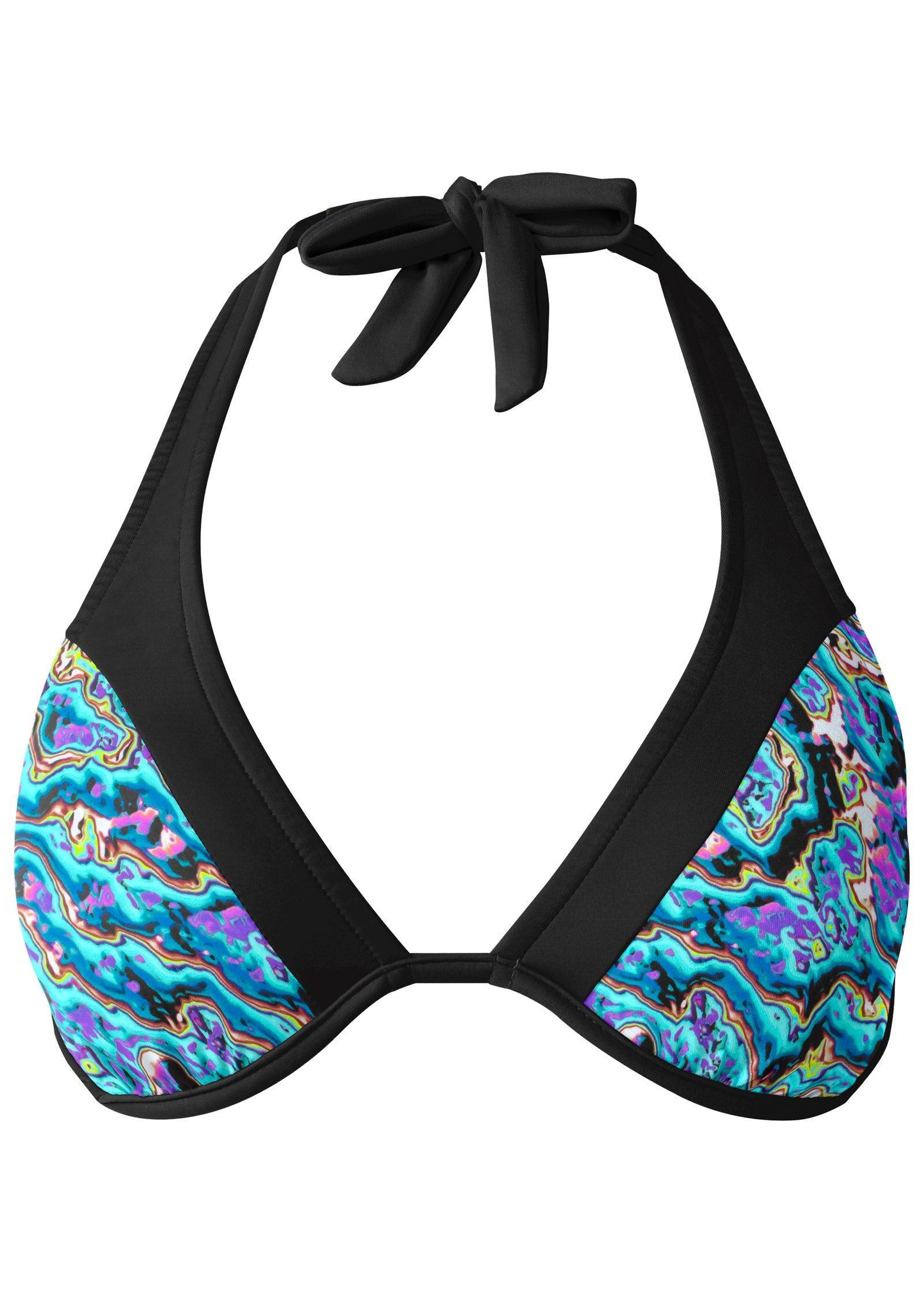 Belize Halter Bikini Top - Moonstone Swirl Product Image