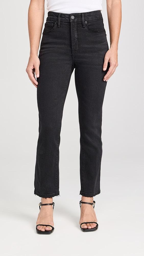 Good American Good Petite Straight Jeans with Darted Back Pockets | Shopbop Product Image