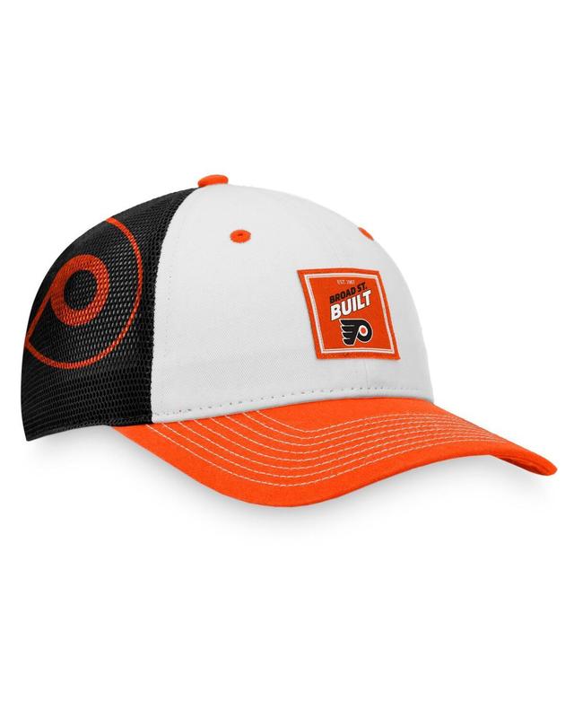 Mens Fanatics Branded Orange/White Philadelphia Flyers Block Party Snapback Hat Product Image