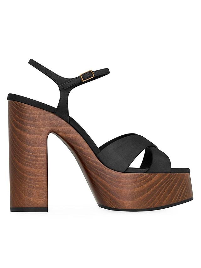 Womens Bianca Platform Sandals in Smooth Leather Product Image