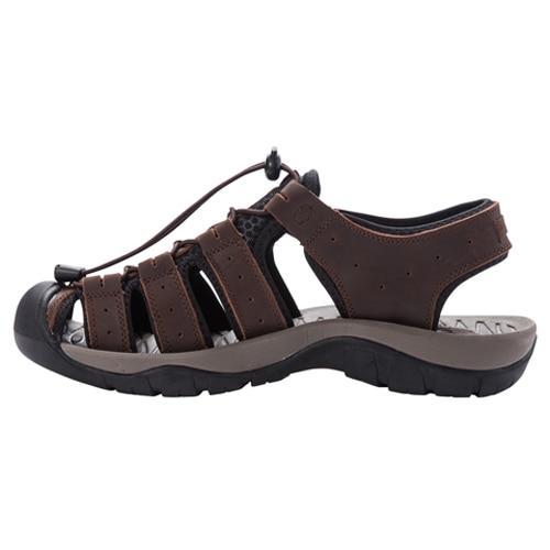 Propet Kona Mens Fisherman Sandals Grey Product Image