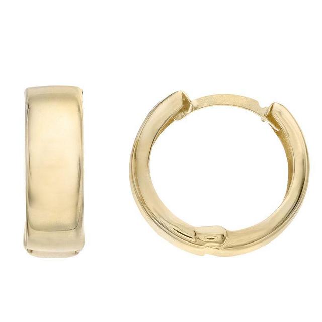 Huggie Earrings, Womens, 14k Gold Product Image